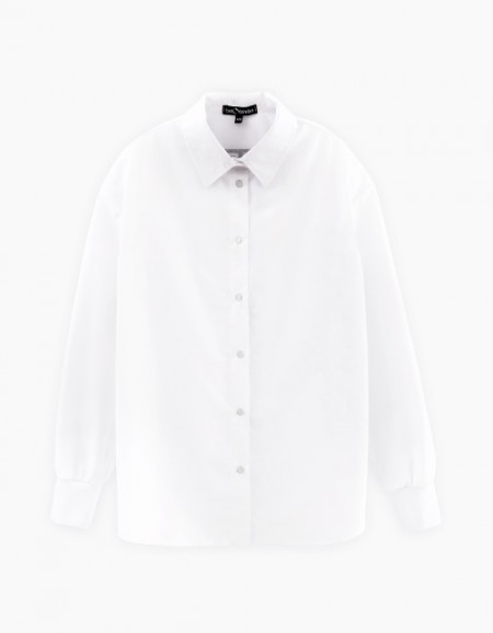 Дизайнерская школьная белая блузка для девочки