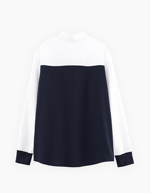 Комбинированная рубашка для мальчика Комбинированная рубашка для мальчика