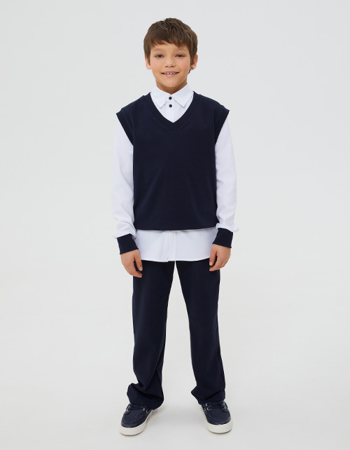 Комбинированная рубашка для мальчика Комбинированная рубашка для мальчика