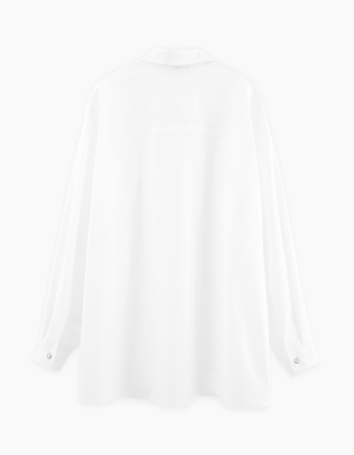 Стильная белая блузка на кнопках для девочки