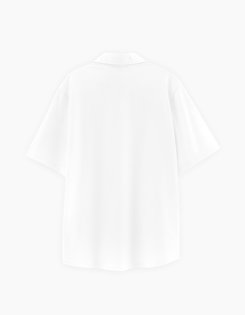 Белая рубашка с коротким рукавом для мальчика