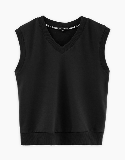 Чёрный школьный жилет для мальчика Чёрный школьный жилет для мальчика