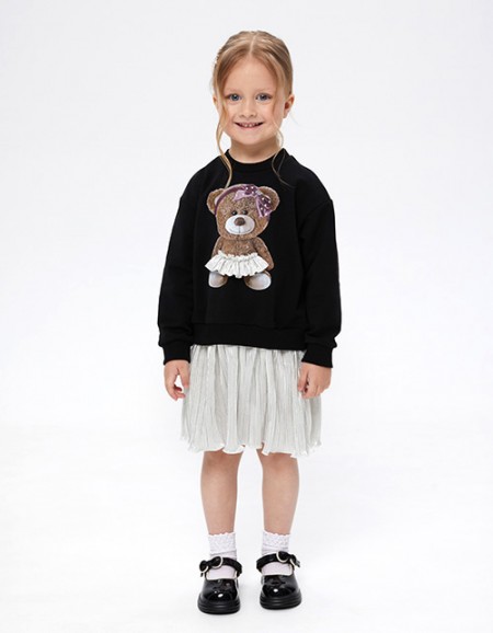 Платье с медведем для девочки