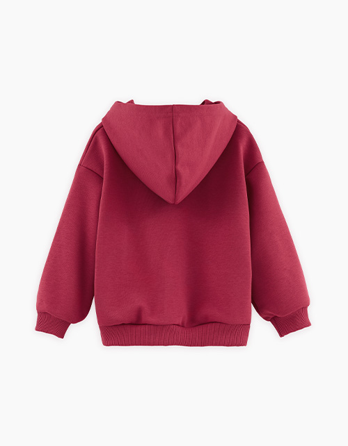 Худи оттенка гранатовый сок для мальчика Худи оттенка гранатовый сок для мальчика