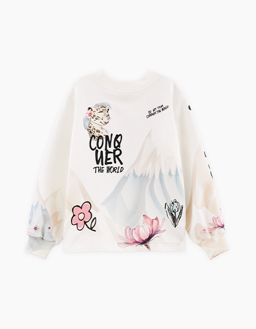 Дизайнерский свитшот для девочки