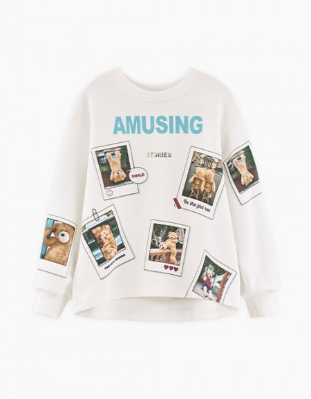 Дизайнерский свитшот для девочки