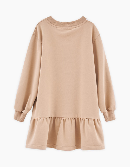 Платье бежевого оттенка для девочки Платье бежевого оттенка для девочки