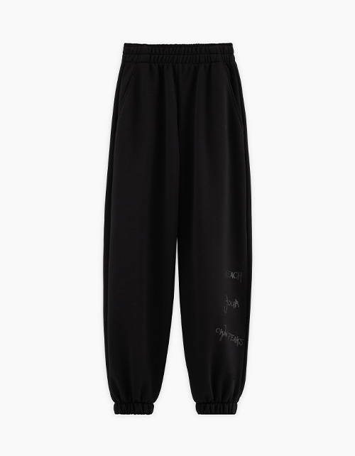 Чёрные брюки футер для девочки Чёрные брюки футер для девочки