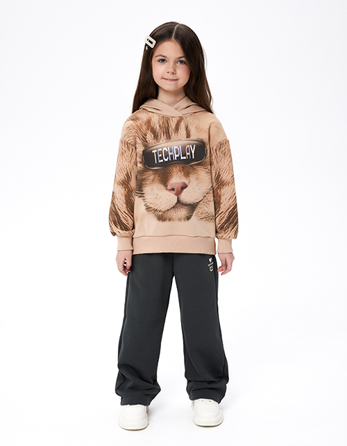 Брюки оттенка тёмный лес для девочки Брюки оттенка тёмный лес для девочки