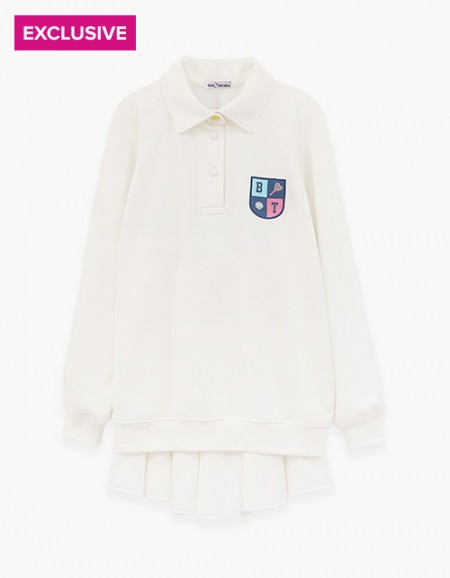 Эксклюзивный комплект в стиле теннискор для девочки