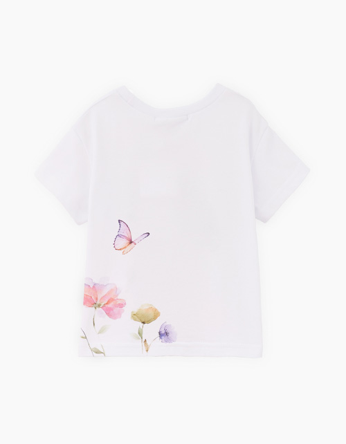 Белая футболка для девочки