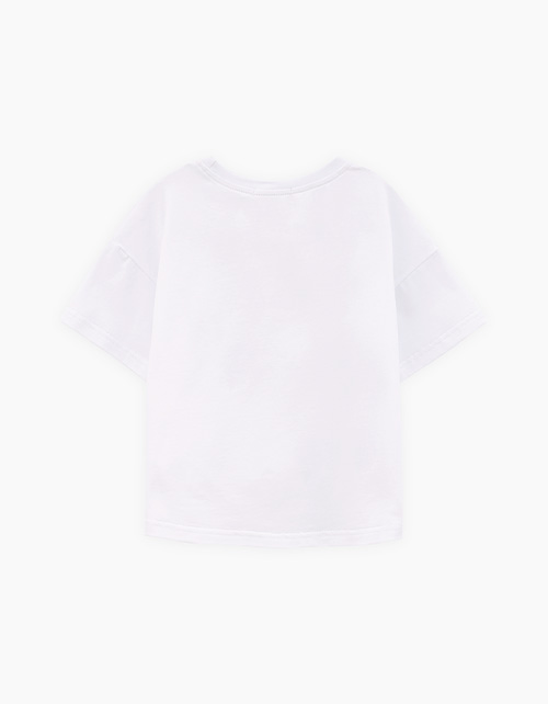 Белая футболка для девочки