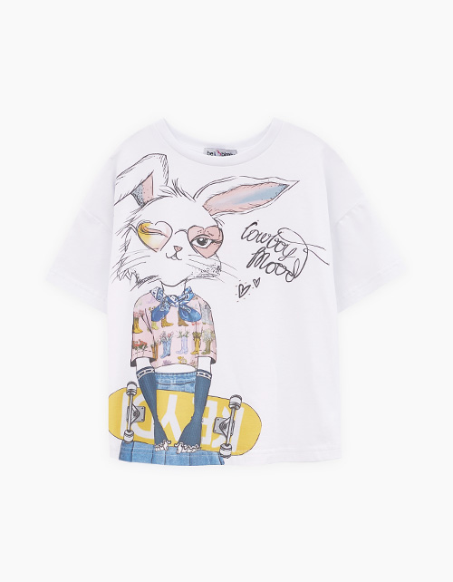 Белая футболка для девочки Белая футболка для девочки