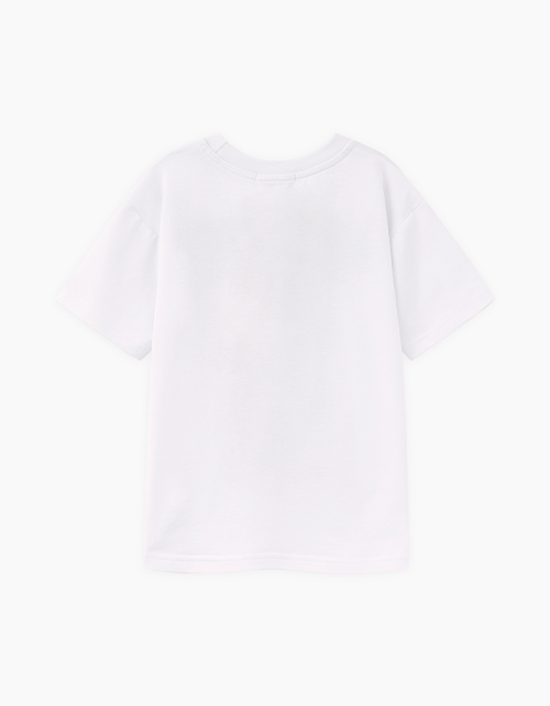 Белая футболка для мальчика