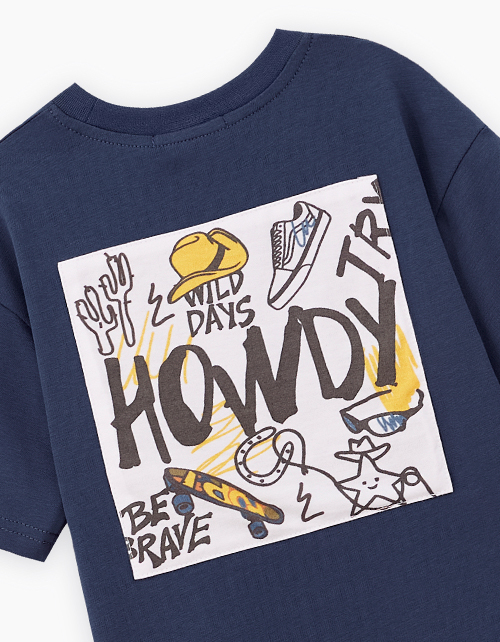 Футболка оттенка деним для мальчика