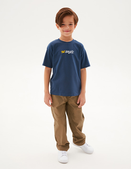 Футболка оттенка деним для мальчика