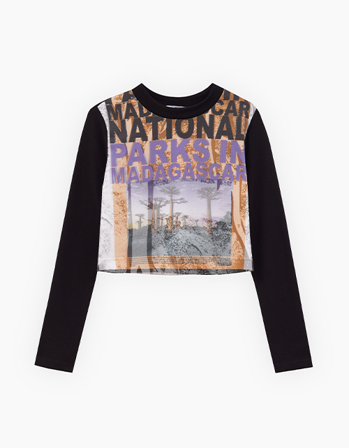 Чёрный лонгслив для девочки Чёрный лонгслив для девочки