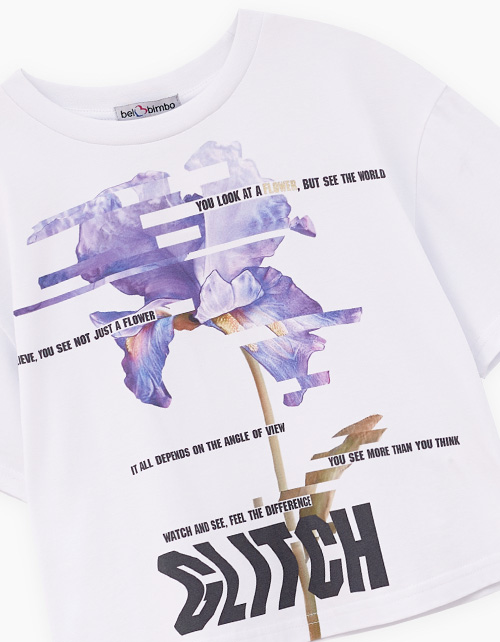 Белая футболка для девочки