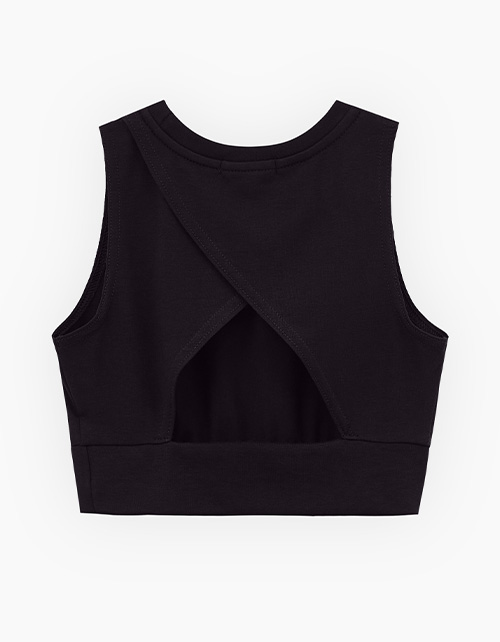 Чёрный топ для девочки