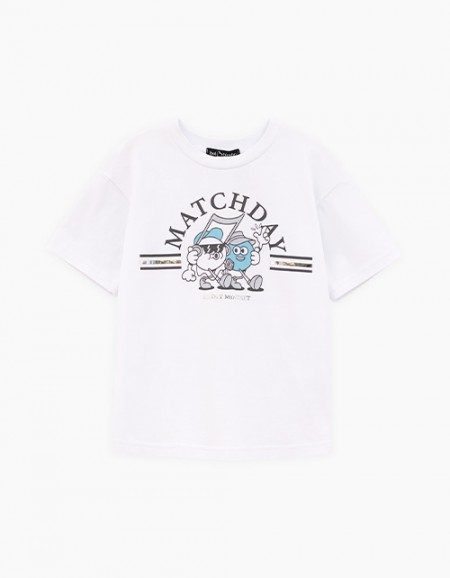 Белая футболка для мальчика