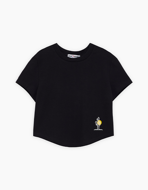 Чёрный топ для девочки