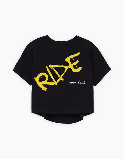 Чёрный топ для девочки