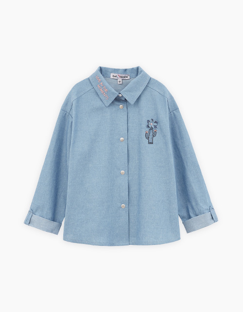 Джинсовая рубашка для девочки Джинсовая рубашка для девочки