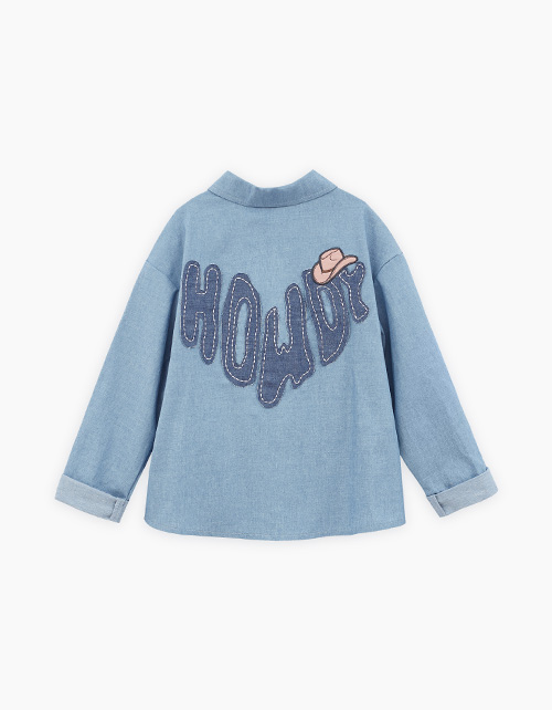 Джинсовая рубашка для девочки Джинсовая рубашка для девочки