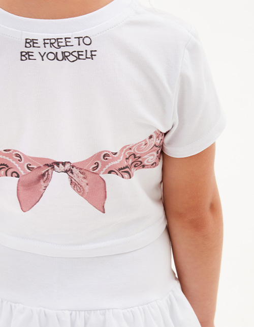 Белый топ для девочки