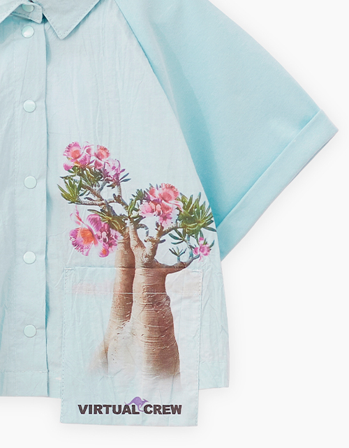 Кроп-рубашка для девочки