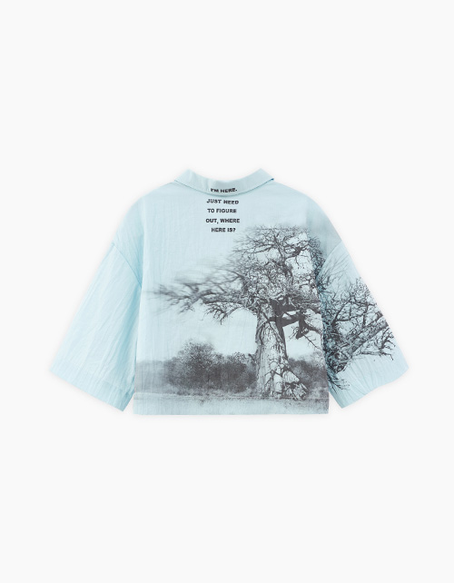 Кроп-рубашка для девочки