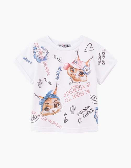 Белая футболка для девочки