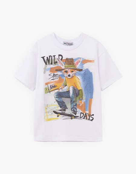 Белая футболка для мальчика Белая футболка для мальчика