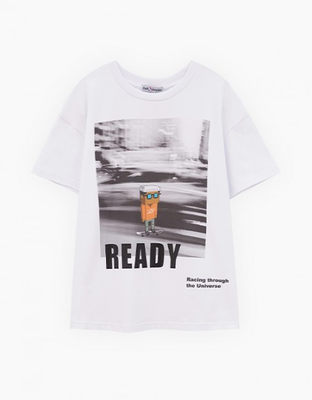 Белая футболка для мальчика Белая футболка для мальчика