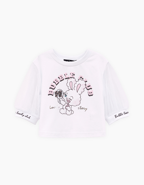 Белая футболка для девочки