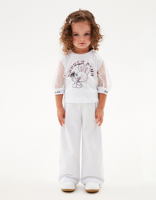 Широкие брюки для девочки