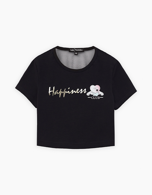 Чёрный топ для девочки