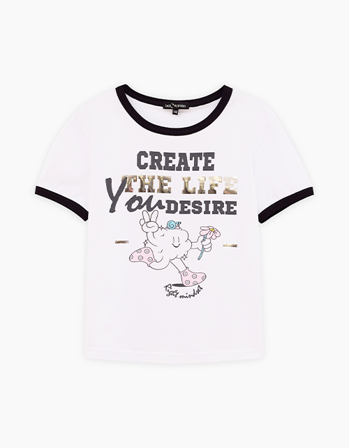 Белая футболка для девочки