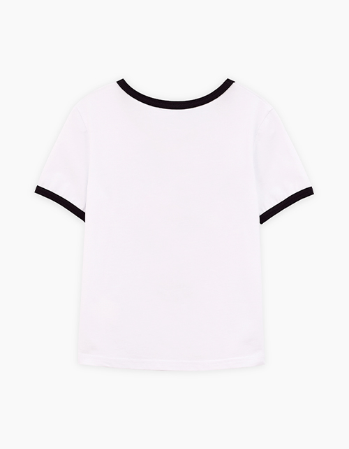 Белая футболка для девочки