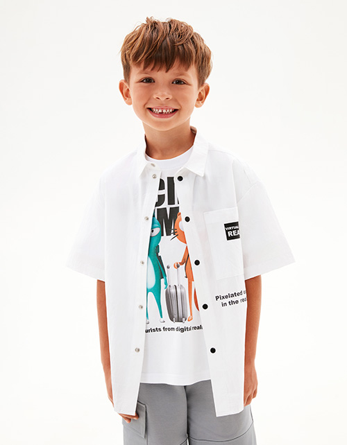 Белая рубашка для мальчика