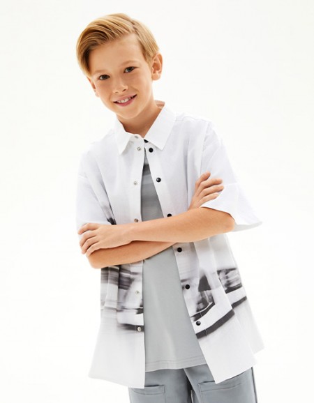 Белая рубашка для мальчика