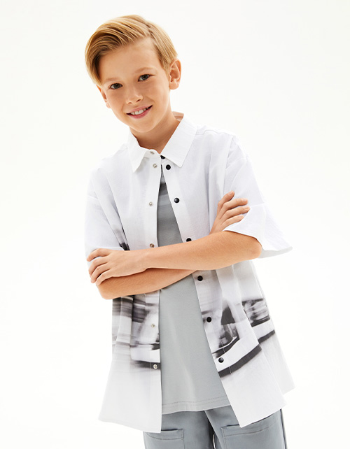 Белая рубашка для мальчика