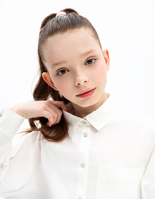 Белая блузка для девочки Белая блузка для девочки