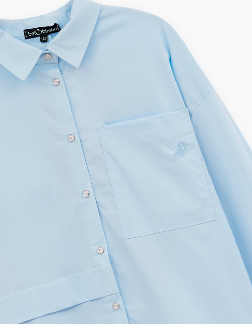 Голубая блузка для девочки