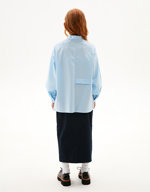 Голубая блузка для девочки