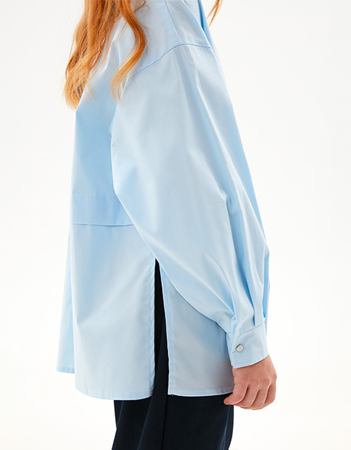 Голубая блузка для девочки