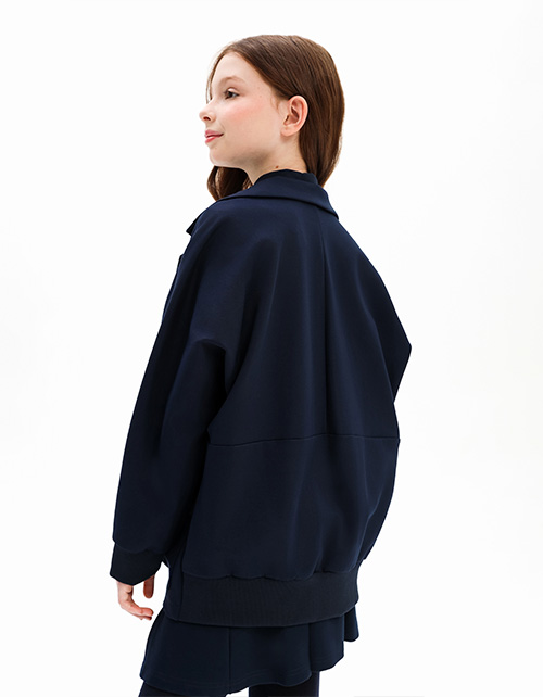 Тёмно-синий жакет для девочки Тёмно-синий жакет для девочки