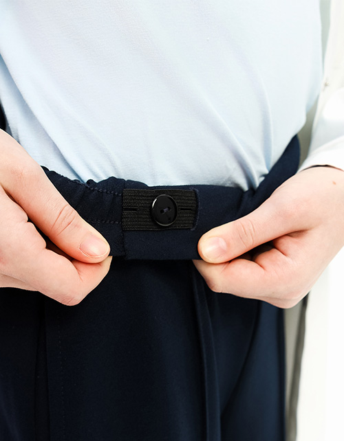 Тёмно-синие брюки для девочки