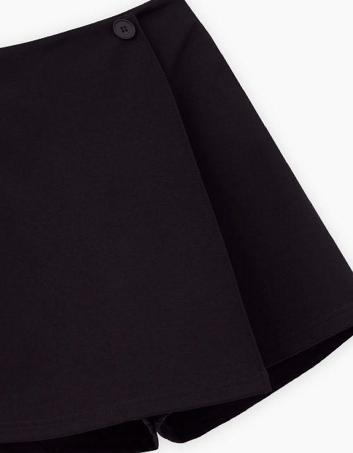 Чёрная юбка-шорты для девочки