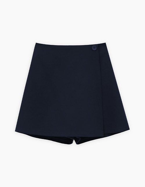 Тёмно-синяя юбка-шорты для девочки Тёмно-синяя юбка-шорты для девочки